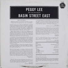 Laden Sie das Bild in den Galerie-Viewer, Miss Peggy Lee* : Basin Street East Proudly Presents Miss Peggy Lee Recorded At The Fabulous New York Club (LP, Album, Scr)
