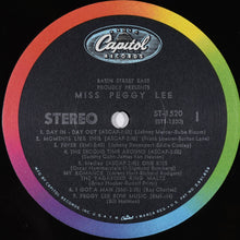 Load image into Gallery viewer, Miss Peggy Lee* : Basin Street East Proudly Presents Miss Peggy Lee Recorded At The Fabulous New York Club (LP, Album, Scr)

