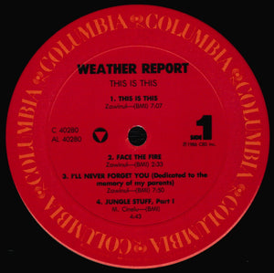 Weather Report : This Is This (LP, Album)