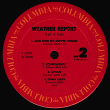 Load image into Gallery viewer, Weather Report : This Is This (LP, Album)
