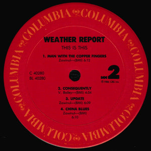 Weather Report : This Is This (LP, Album)