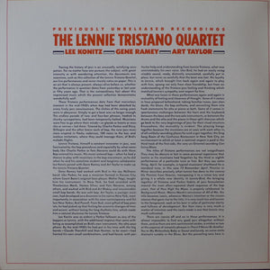 The Lennie Tristano Quartet* : The Lennie Tristano Quartet (2xLP, Album, Gat)