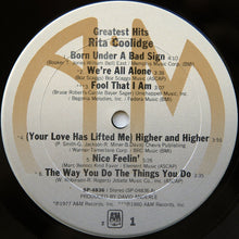 Laden Sie das Bild in den Galerie-Viewer, Rita Coolidge : Greatest Hits (LP, Comp, San)
