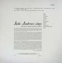 Charger l&#39;image dans la galerie, Julie Andrews : Julie Andrews Sings (LP, Album, Mono, Ind)
