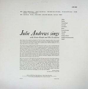 Julie Andrews : Julie Andrews Sings (LP, Album, Mono, Ind)