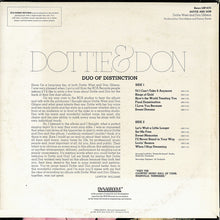 Laden Sie das Bild in den Galerie-Viewer, Dottie West And Don Gibson : Dottie &amp; Don (LP, Album, Ind)
