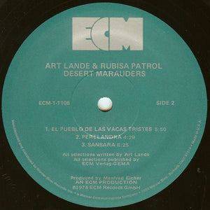 Art Lande And Rubisa Patrol : Desert Marauders (LP, Album)