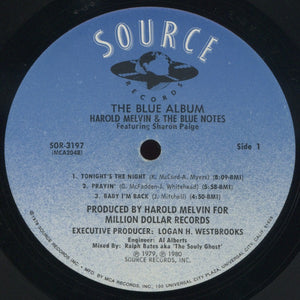 Harold Melvin And The Blue Notes Featuring Sharon Paige : The Blue Album (LP, Album)