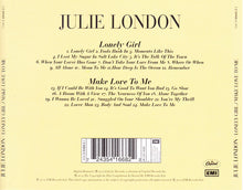 Laden Sie das Bild in den Galerie-Viewer, Julie London : Lonely Girl / Make Love To Me (CD, Comp, RM)
