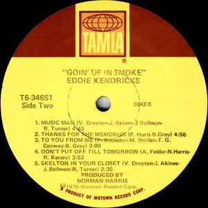 Eddie Kendricks : Goin' Up In Smoke (LP, Album)