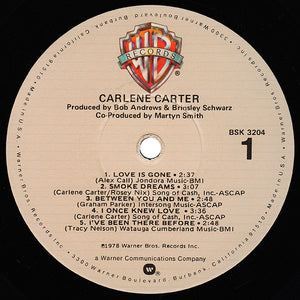 Carlene Carter : Carlene Carter (LP, Album, Win)