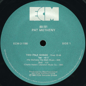 Pat Metheny, Charlie Haden, Jack DeJohnette, Dewey Redman, Mike Brecker* : 80/81 (2xLP, Album, Gat)