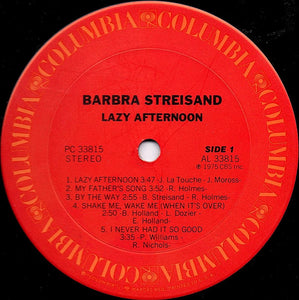 Barbra Streisand : Lazy Afternoon (LP, Album, Ter)