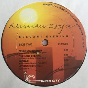 Alexander Zonjic : Elegant Evening (LP, Album)