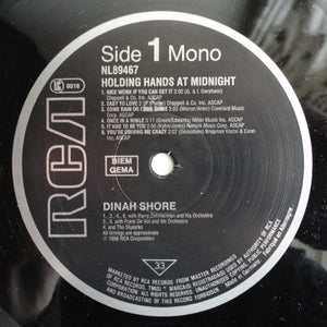 Dinah Shore : Holding Hands At Midnight (LP, Mono)