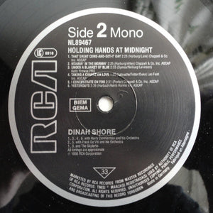 Dinah Shore : Holding Hands At Midnight (LP, Mono)
