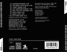 Laden Sie das Bild in den Galerie-Viewer, George Benson With The Brother Jack McDuff Quartet : The New Boss Guitar Of George Benson (CD, Album, RE, RM)
