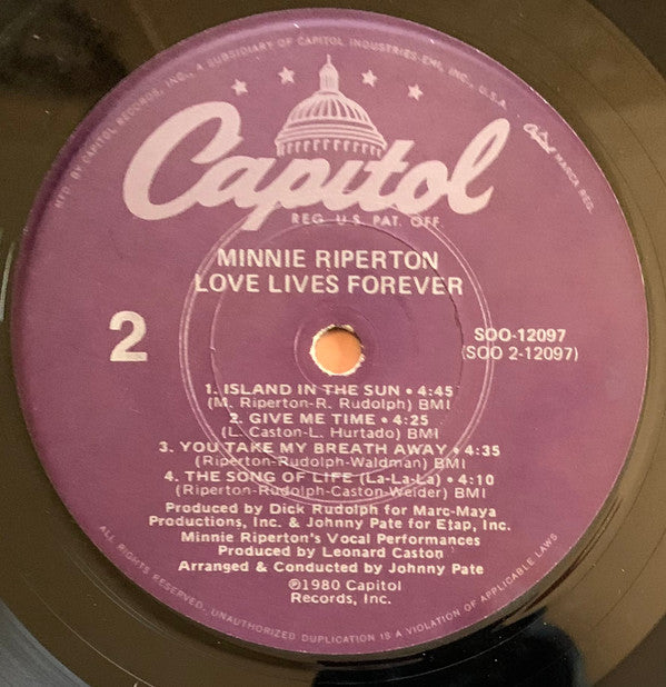 Minnie Riperton - Love Lives Forever - LP