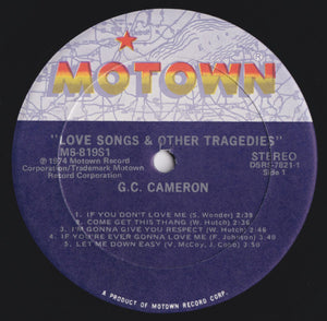 G.C. Cameron : Love Songs & Other Tragedies (LP, Album)