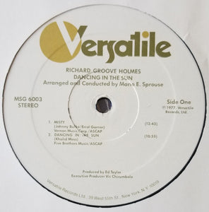 Richard Groove Holmes* : Dancing In The Sun (LP, Album)