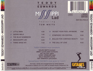 Teddy Edwards Featuring Tom Waits : Mississippi Lad (CD, Album)