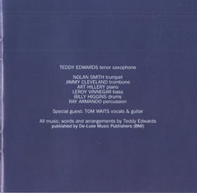 Load image into Gallery viewer, Teddy Edwards Featuring Tom Waits : Mississippi Lad (CD, Album)
