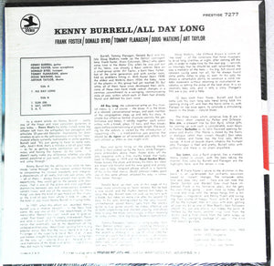 Kenny Burrell : All Day Long (LP, Album, RE, RM)