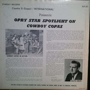 Cowboy Copas : Opry Star Spotlight On Cowboy Copas (LP, Mono)