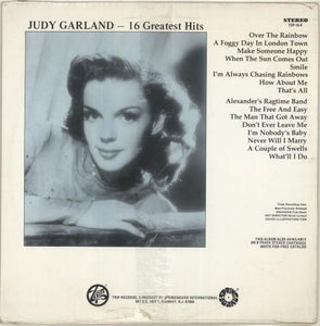 Judy Garland : 16 Greatest Hits Of Judy Garland (LP, Comp)