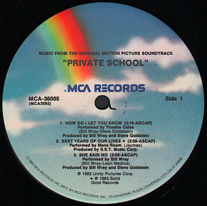 Various : Private School (Music From The Original Motion Picture Soundtrack) (LP, MiniAlbum)