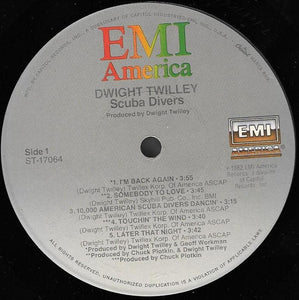 Dwight Twilley : Scuba Divers (LP, Album, Jac)