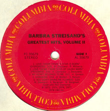 Laden Sie das Bild in den Galerie-Viewer, Barbra Streisand : Barbra Streisand&#39;s Greatest Hits - Volume 2 (LP, Comp, RE, Pit)
