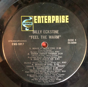 Billy Eckstine : Feel The Warm (LP, Album, Mon)