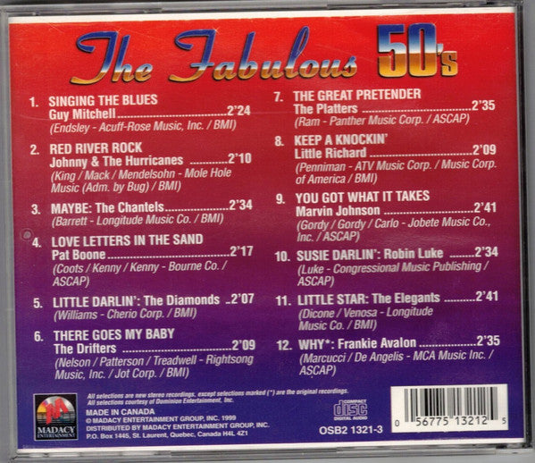 Buy Various : The Fabulous 50's (3xCD, Album, Comp) Online for a great ...