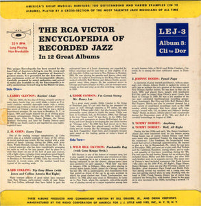 Various : The RCA Victor Encyclopedia Of Recorded Jazz: Album 3 - Cli To Dor (10", Comp)