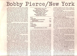 Bobby Pierce : New York (LP, Album)