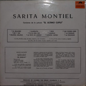 Sara Montiel : Canciones De La Película "El Último Cuplé"  (LP, Album, Mono)