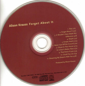 Alison Krauss : Forget About It (CD, Album)