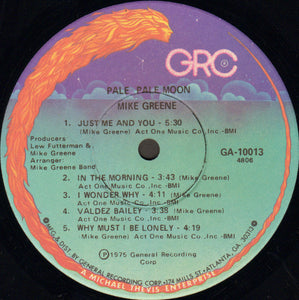 Mike Greene (3) : Pale, Pale Moon (LP, Album)