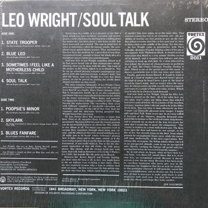 Leo Wright : Soul Talk (LP, Album, MO )