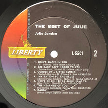 Charger l&#39;image dans la galerie, Julie London : The Best Of Julie (LP, Comp, Mono)
