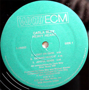 Carla Bley : Heavy Heart (LP, Album)