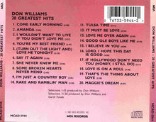 Load image into Gallery viewer, Don Williams (2) : 20 Greatest Hits (CD, Comp, RM)
