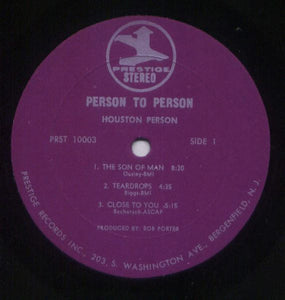 Houston Person : Person To Person! (LP, Album)