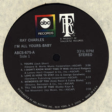 Charger l&#39;image dans la galerie, Ray Charles : I&#39;m All Yours-Baby! (LP, Album)
