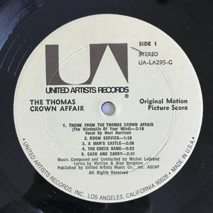 Michel Legrand : The Thomas Crown Affair (Original Motion Picture Score) (LP, Album, RE)