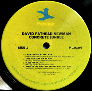 David Fathead Newman* : Concrete Jungle (LP, Album)