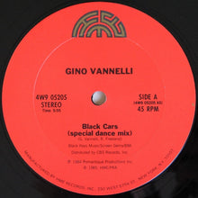 Laden Sie das Bild in den Galerie-Viewer, Gino Vannelli : Black Cars (Dance Mix) (12&quot;, Pit)
