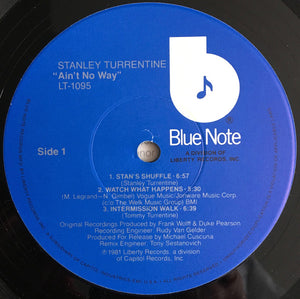 Stanley Turrentine : Ain't No Way (LP, Album)