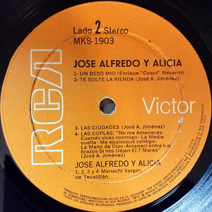 José Alfredo Jiménez, Alicia Juarez : Jose Alfredo Y Alicia (LP, Album)